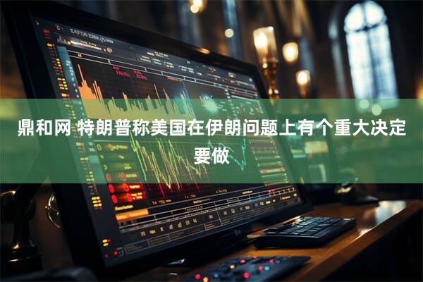 鼎和网 特朗普称美国在伊朗问题上有个重大决定要做