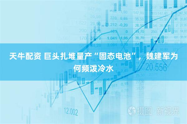 天牛配资 巨头扎堆量产“固态电池”，魏建军为何频泼冷水
